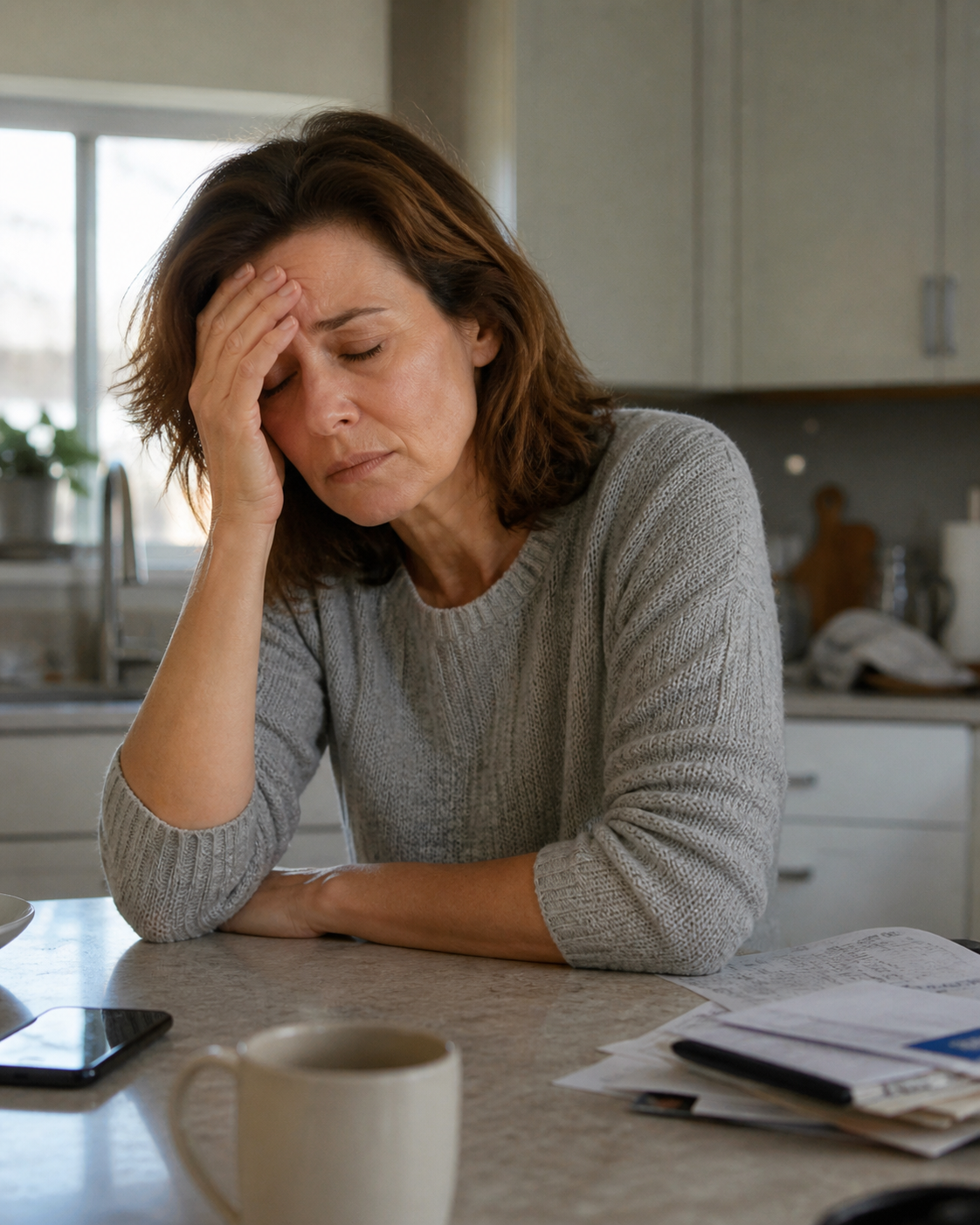 Woman feeling tired and frustrated